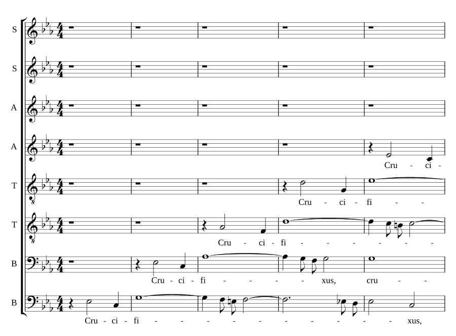 Распятие для 8 голосов (Crucifixus a 8)