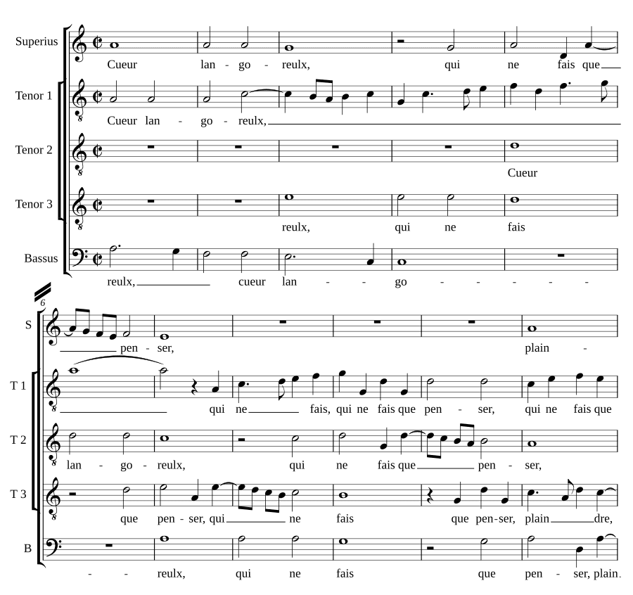 Сердце страдающее (Cueur langoreulx)