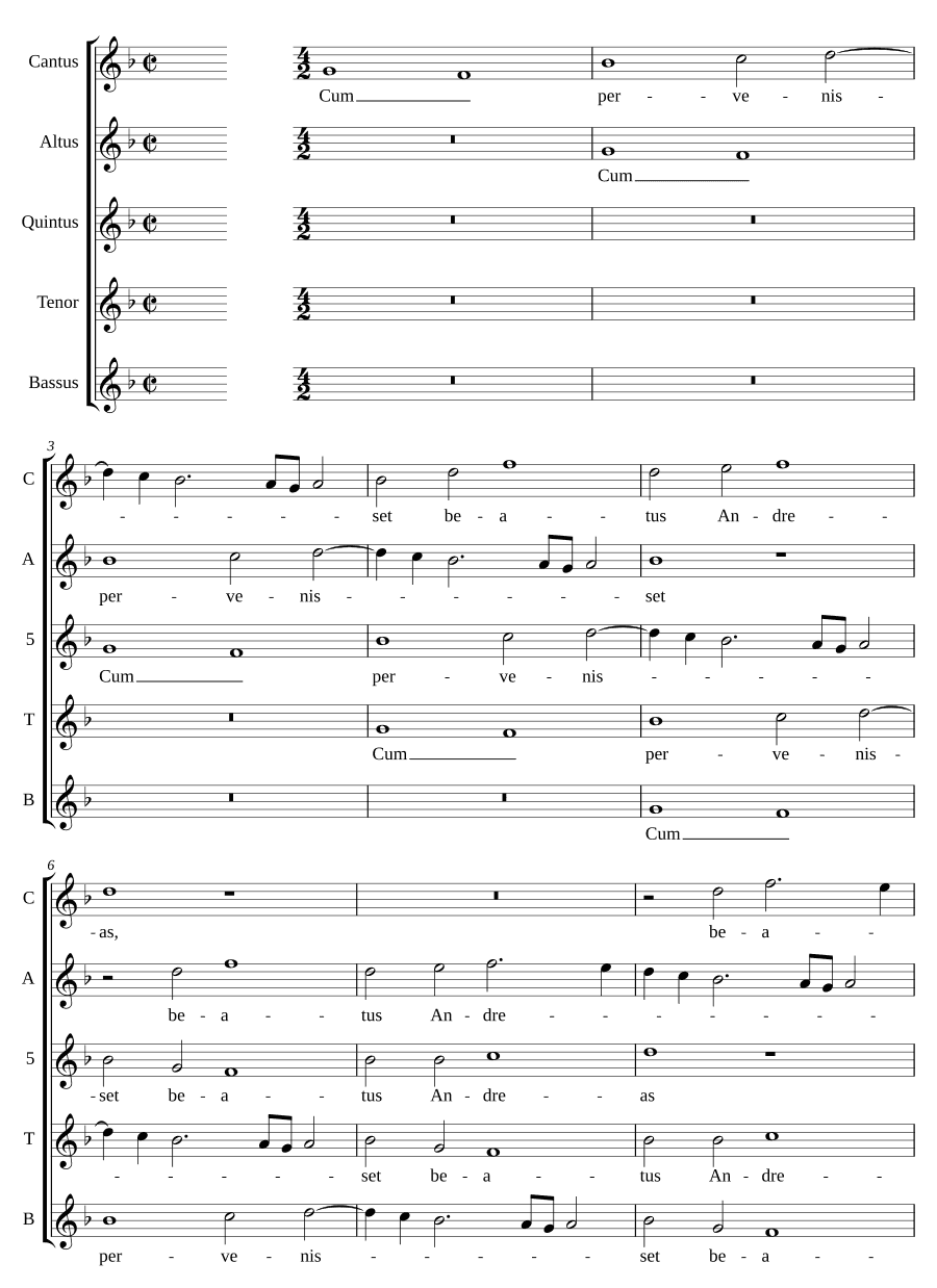 Когда пришёл блаженный Андрей (Cum pervenisset beatus Andreas)