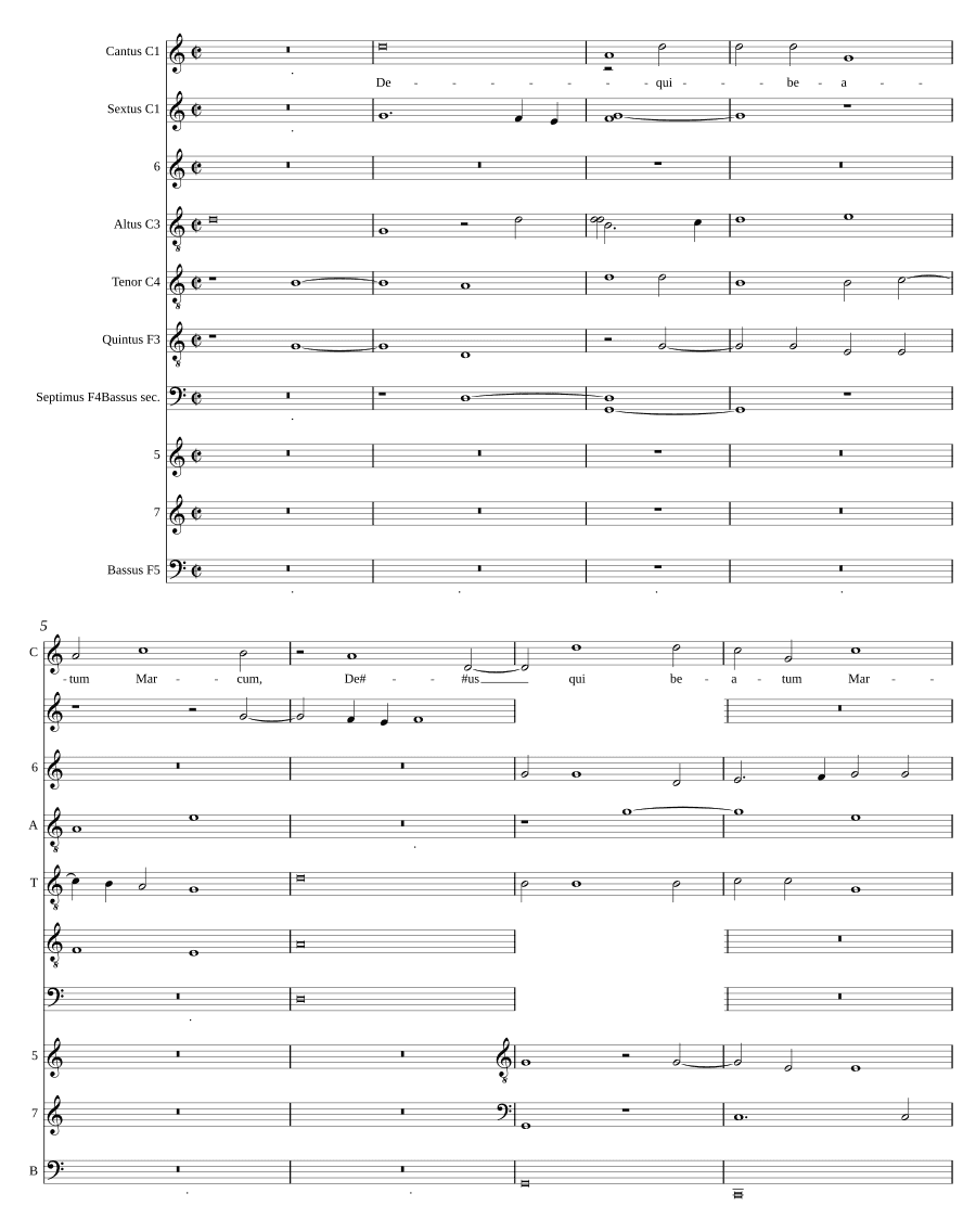 Бог, который благословил Марка (Deus qui beatum Marcum a 7)