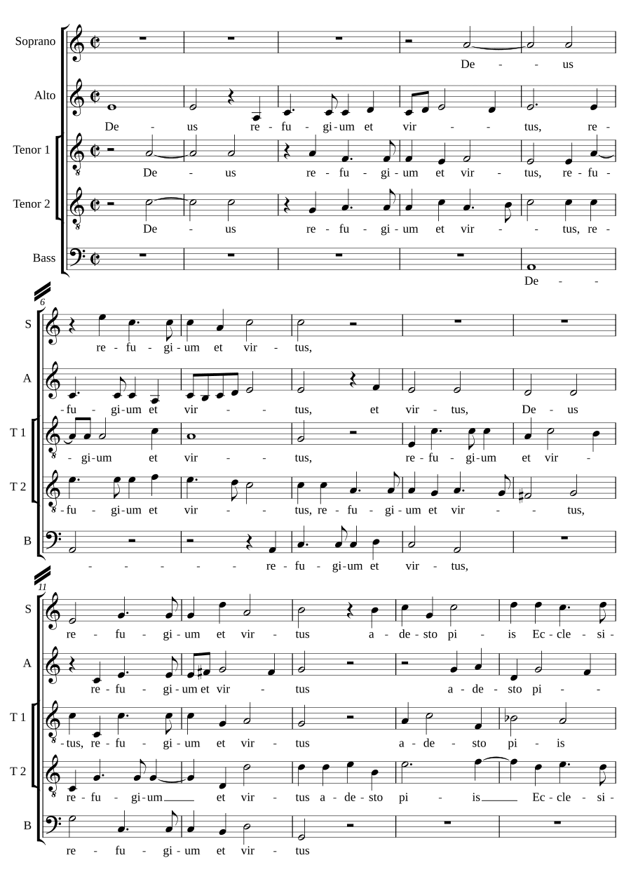 Боже, прибежище и сила (Deus refugium et virtus)