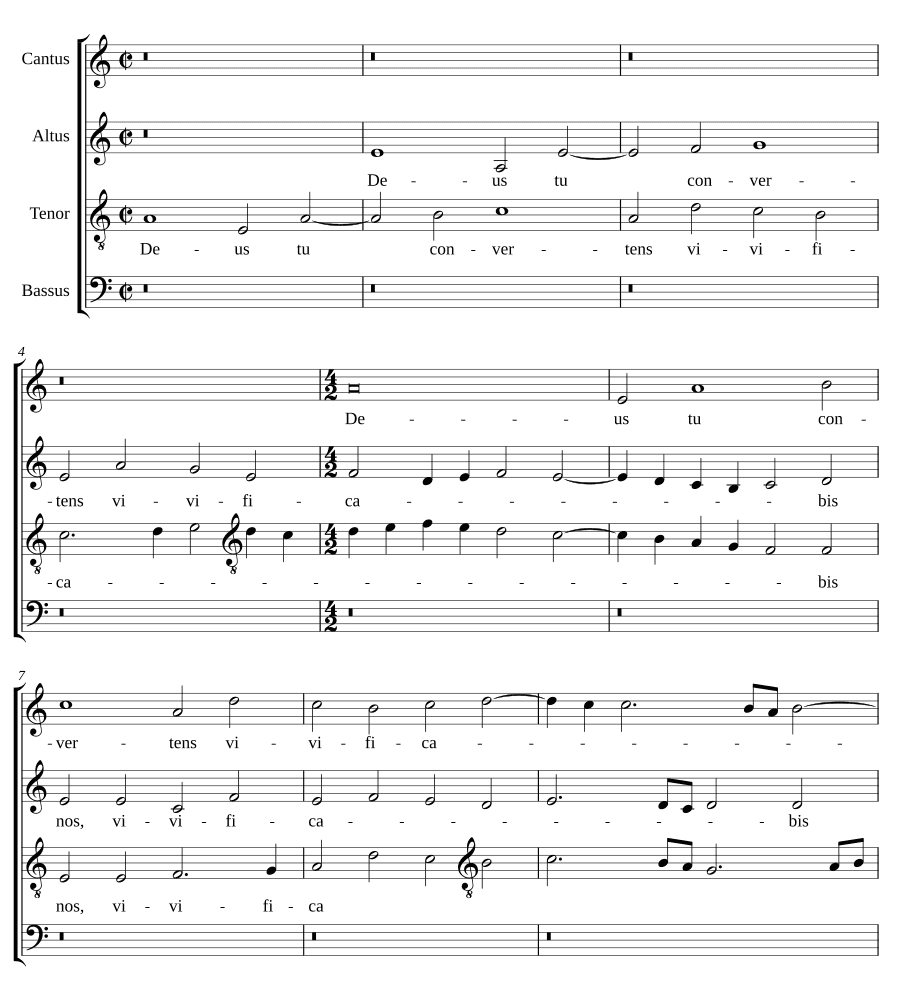 Боже, Ты обращаешь (Deus tu convertens, K149)