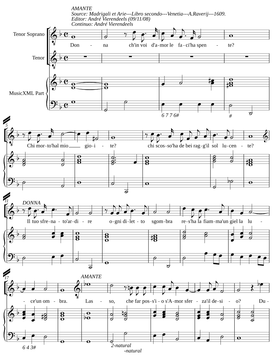 Диалог влюблённого (Dialogo d'amante)