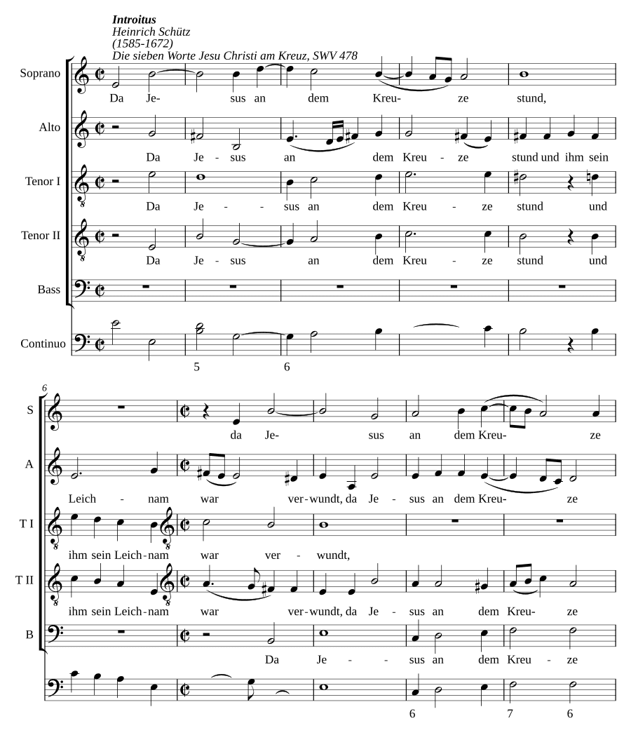 Семь слов Иисуса Христа на кресте (Die Sieben Worte Jesu Christi am Kreuz, SWV 478)