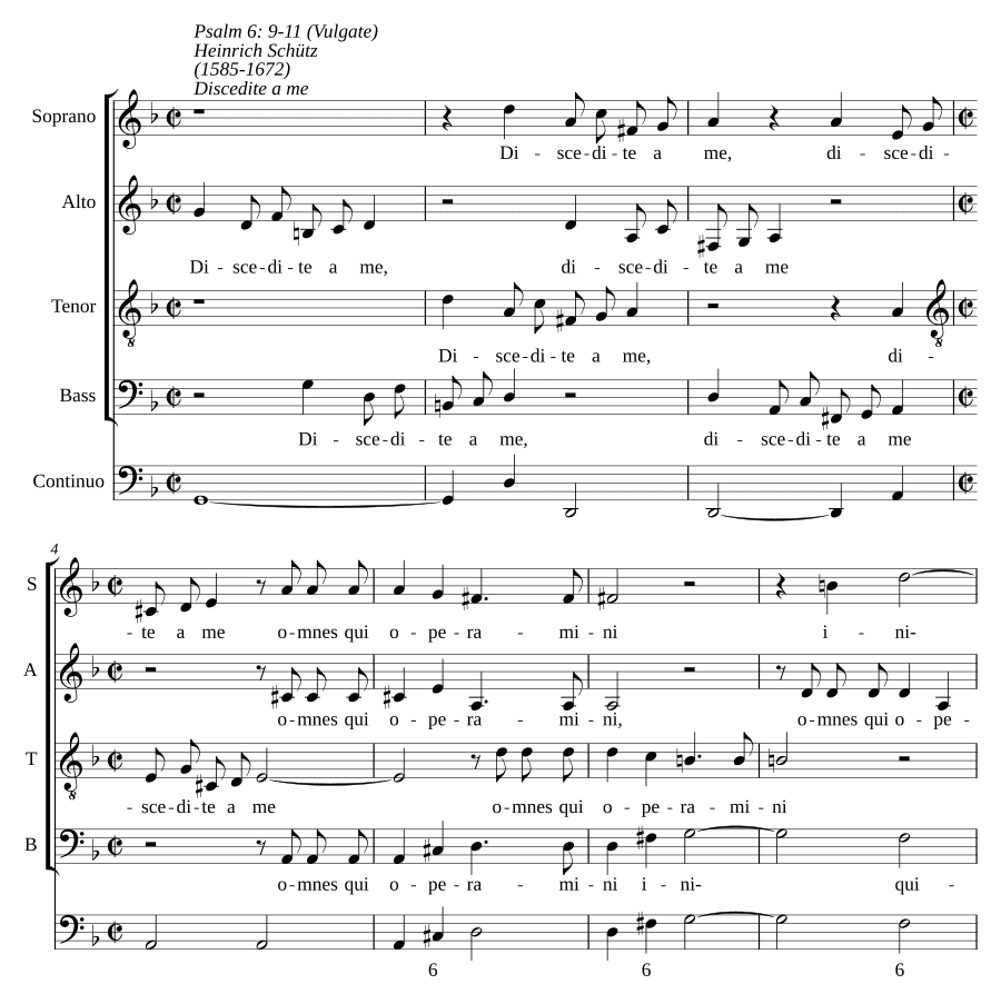 Отойдите от меня все делающие (Discedite a me omnes qui operamini, SWV 87)