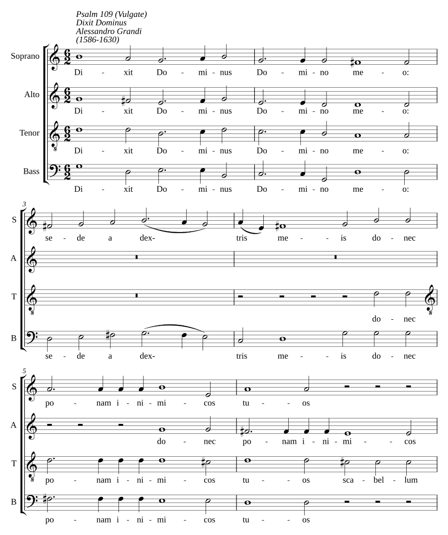 Сказал Господь (Dixit Dominus)