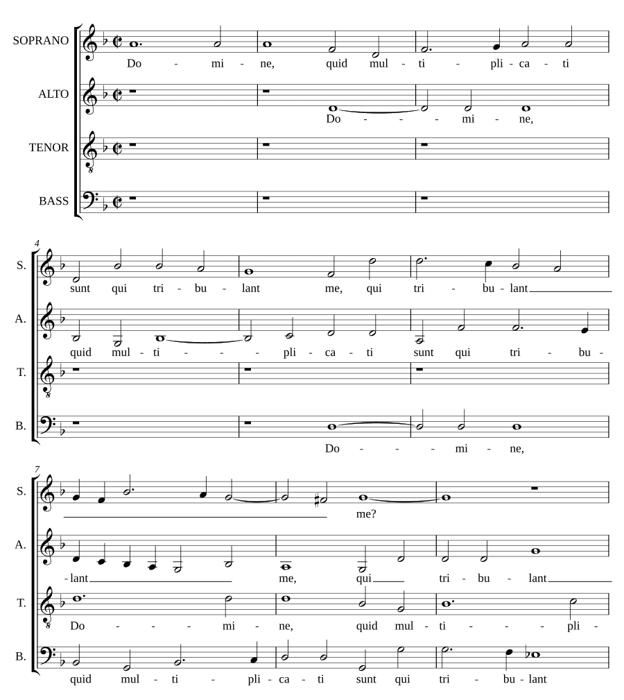 Господи, как умножились (Domine, quid multiplicati sunt)