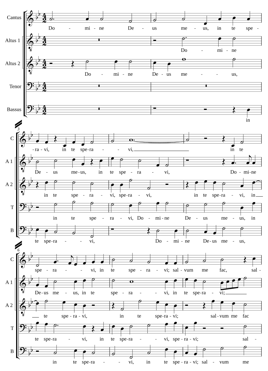 Господи Боже мой, на Тебя уповаю (Domine Deus meus, in te speravi)