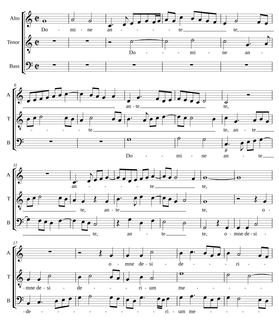 Господи пред Тобою (Domine ante te)