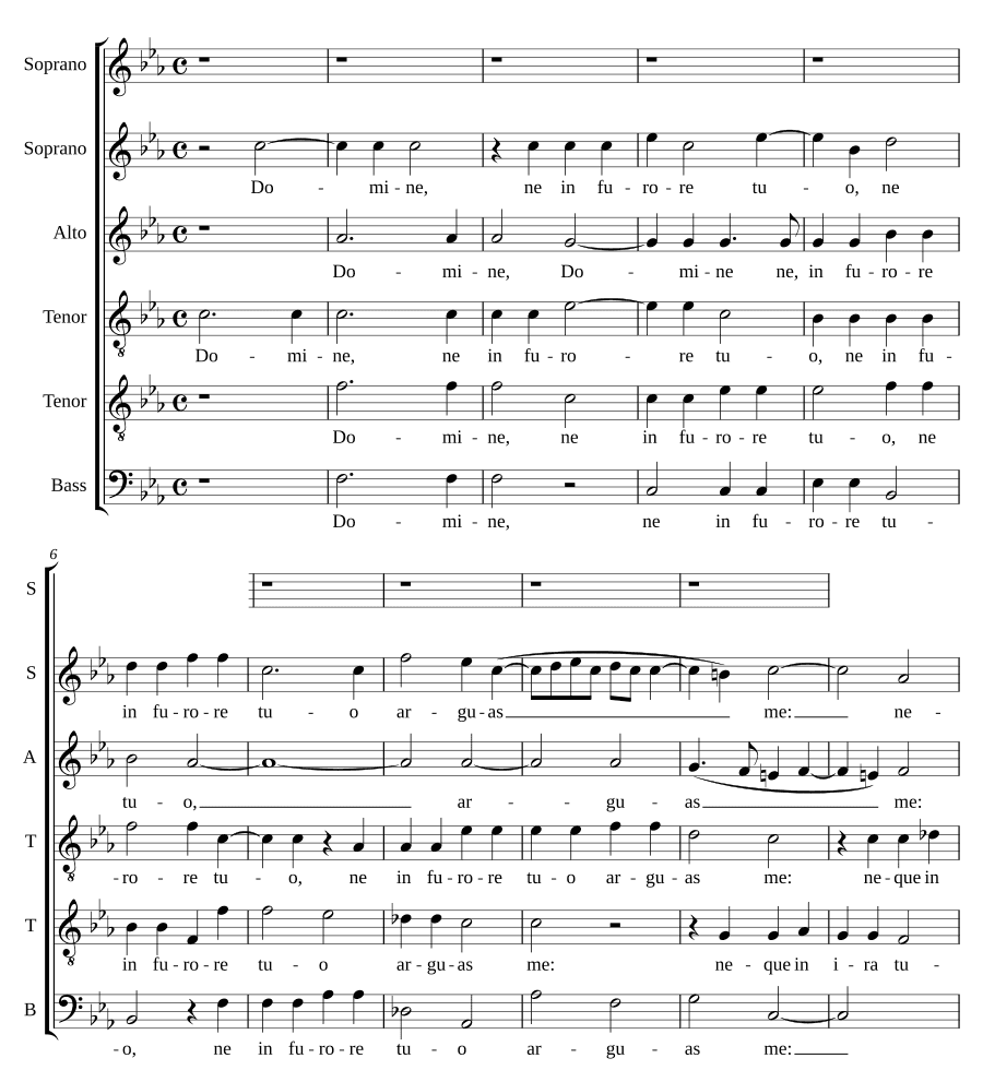 Господи, не в гневе (Domine ne in furore)