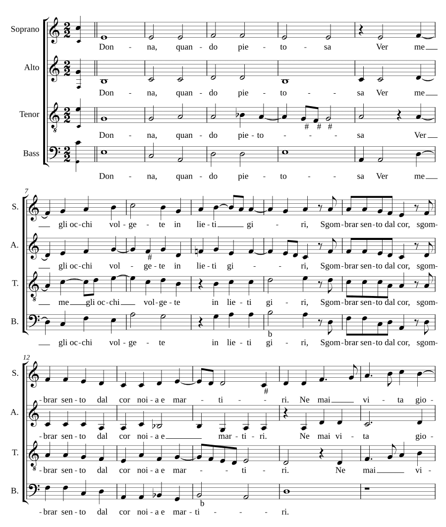Дама, когда милосердная (Donna, quando pietosa)