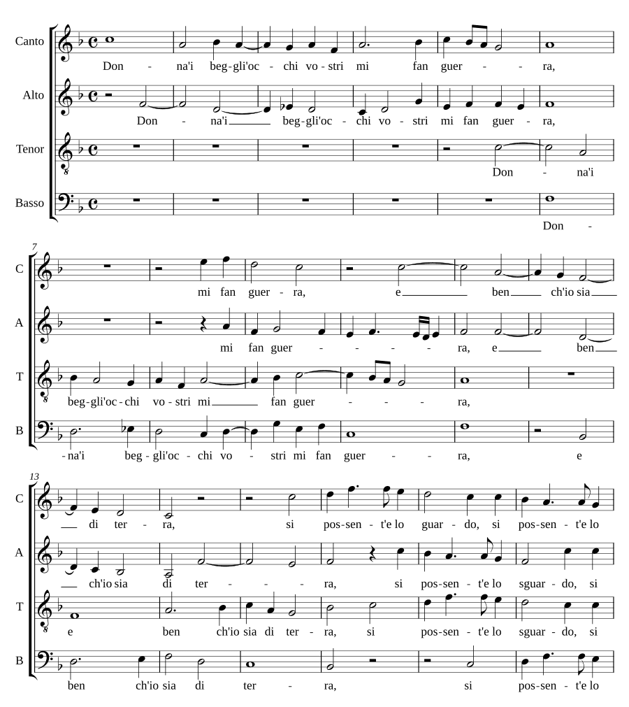 Дама, красивые глаза (Donna i begli occhi)