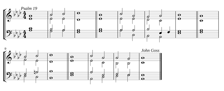 Двойной хорал в ля-бемоль мажоре (Double chant in A-flat major)