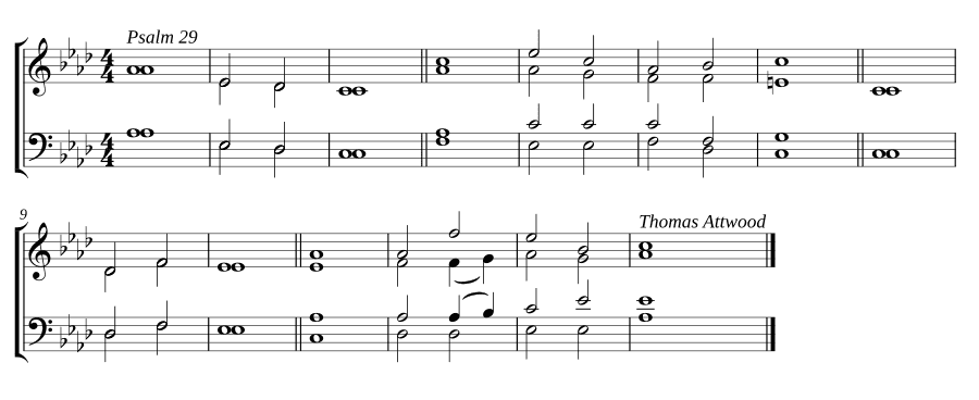 Двойной распев ля-бемоль мажор (Double chant in A flat major)
