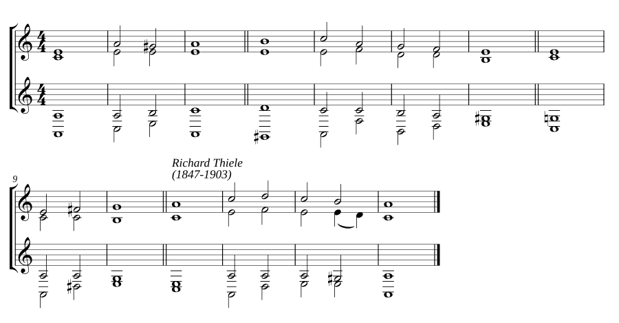 Двойной распев ля минор (Double chant in A minor)