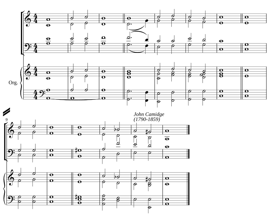 Двойной распев ля минор II (Double chant in A minor II)