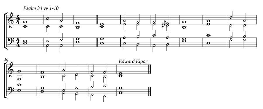 Двойной распев до мажор (Double chant in C major)