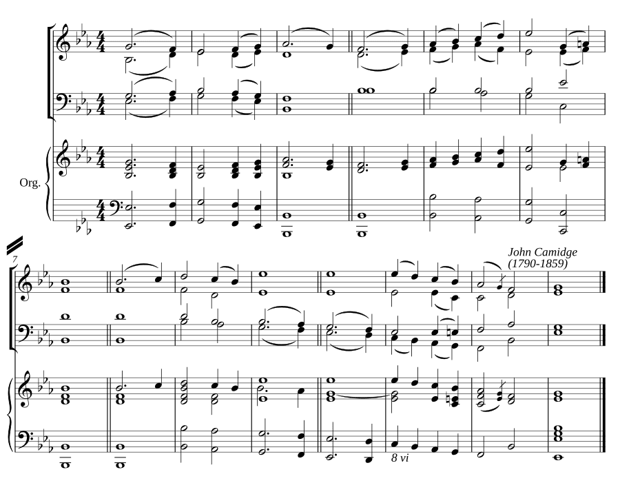 Двойной распев ми-бемоль мажор III (Double chant in E flat major III)