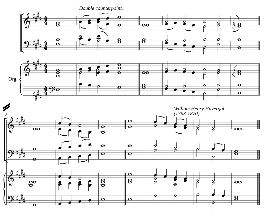 Двойной распев ми мажор VII (Double chant in E major VII)