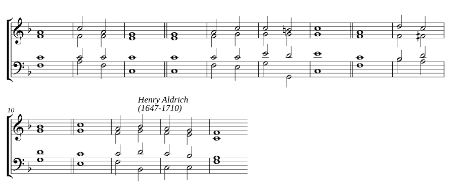 Двойной распев фа мажор (Double chant in F major)