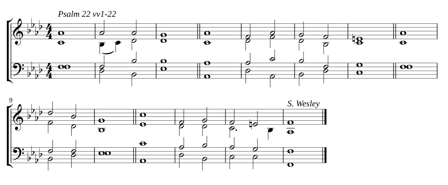 Двойной распев фа минор (Double chant in F minor)