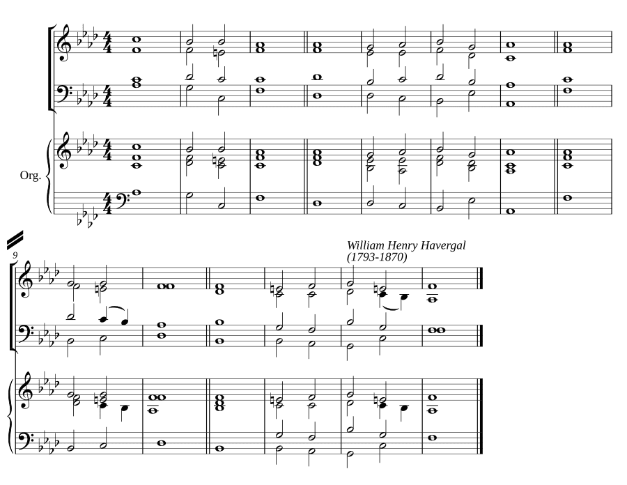 Двойной распев фа минор III (Double chant in F minor III)