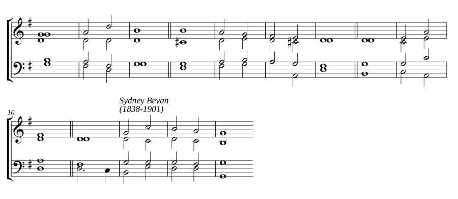 Двойной хорал в соль мажоре (Double chant in G major)