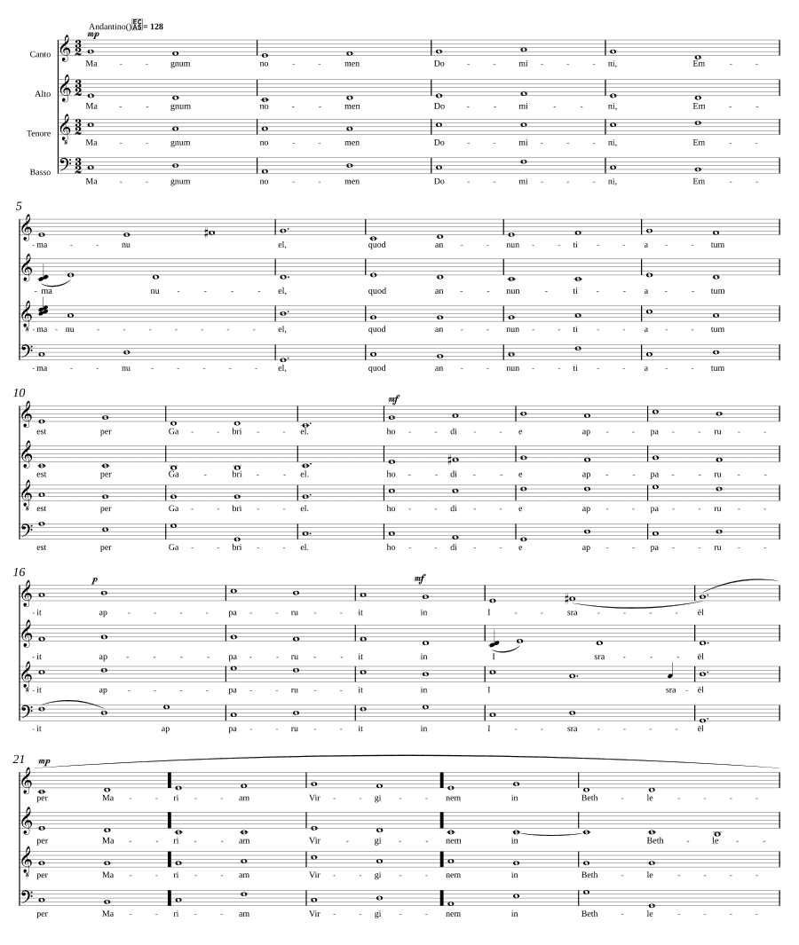 Великое имя Господа Эммануила (Magnum nomen domini Emmanuel)