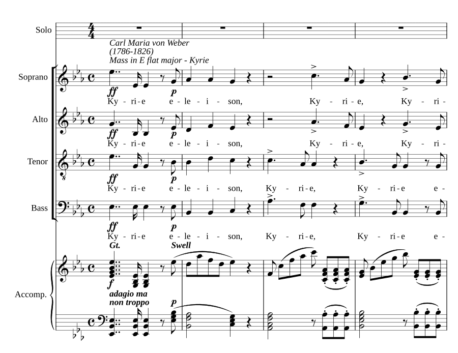 Месса ми-бемоль мажор (Mass in E flat major)
