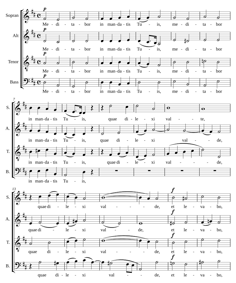 Буду размышлять о заповедях Твоих, соч. 9, № 8 (Meditabor in mandatis tuis, Op. 9, No. 8)