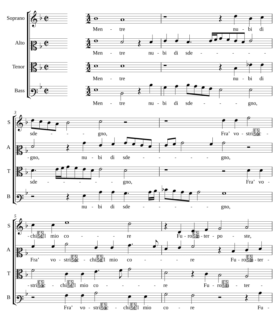 Пока тучи гнева (Mentre nubi di sdegno)