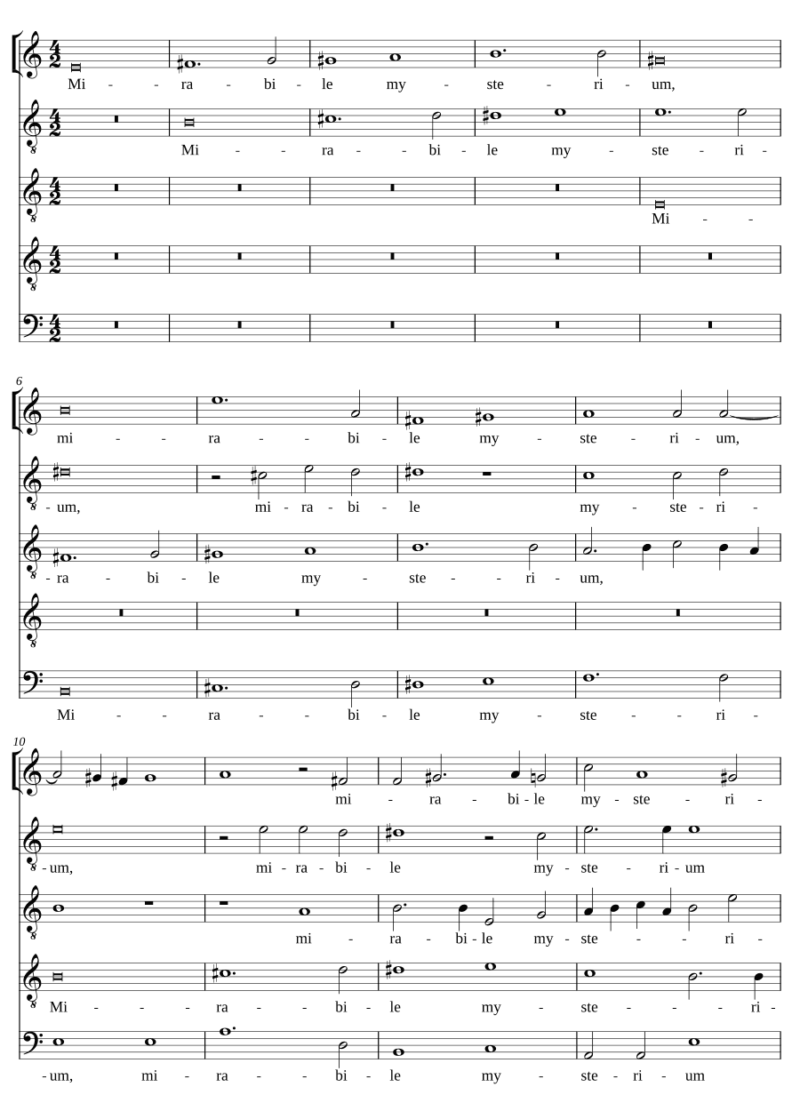 Чудесная тайна (Mirabile mysterium)