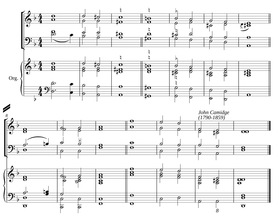 Двойной распев ре минор (Double chant in D minor)