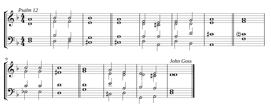 Двойной хорал в ре миноре (Double chant in D minor)