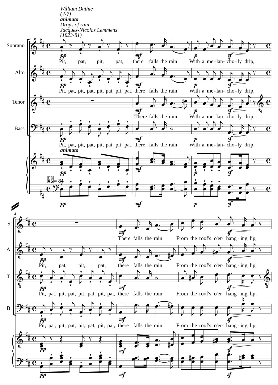 Капли дождя (Drops of rain)