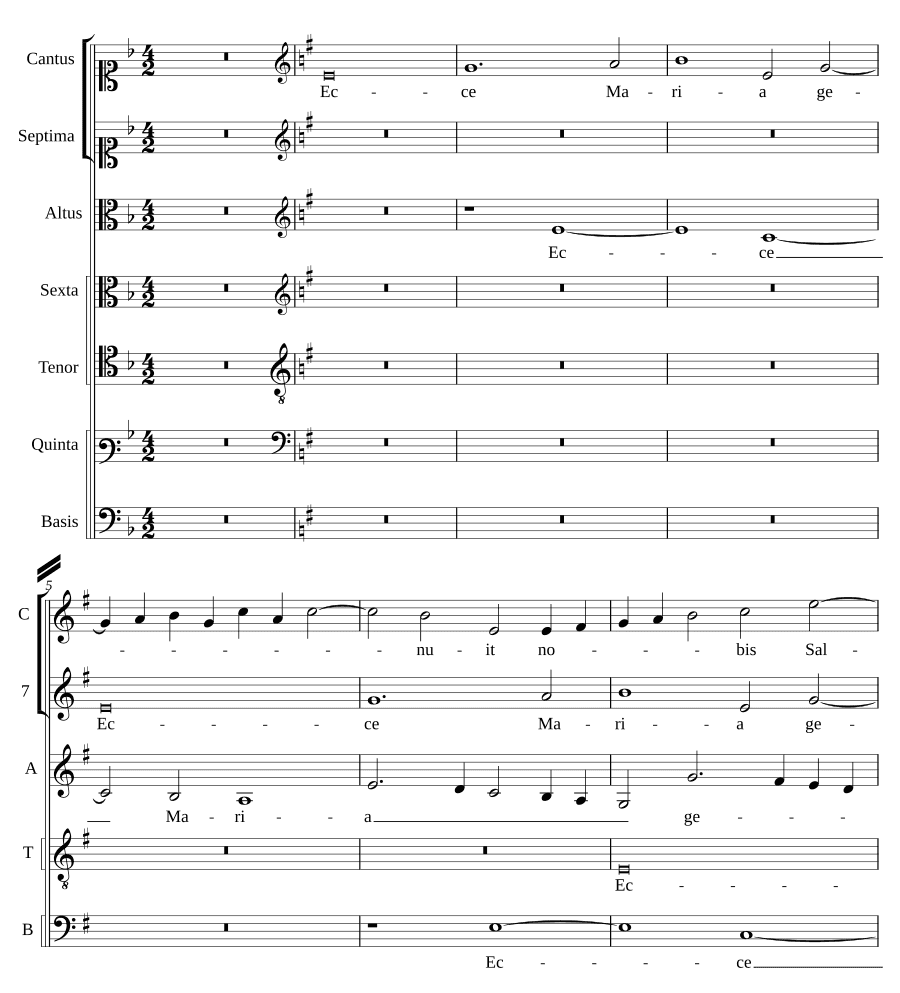 Вот Мария родила (Ecce Maria genuit)