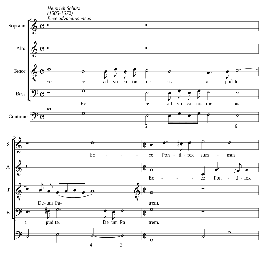 Вот защитник мой пред Тобою, Бог Отец (Ecce advocatus meus apud te, Deum Patrem, SWV 84)
