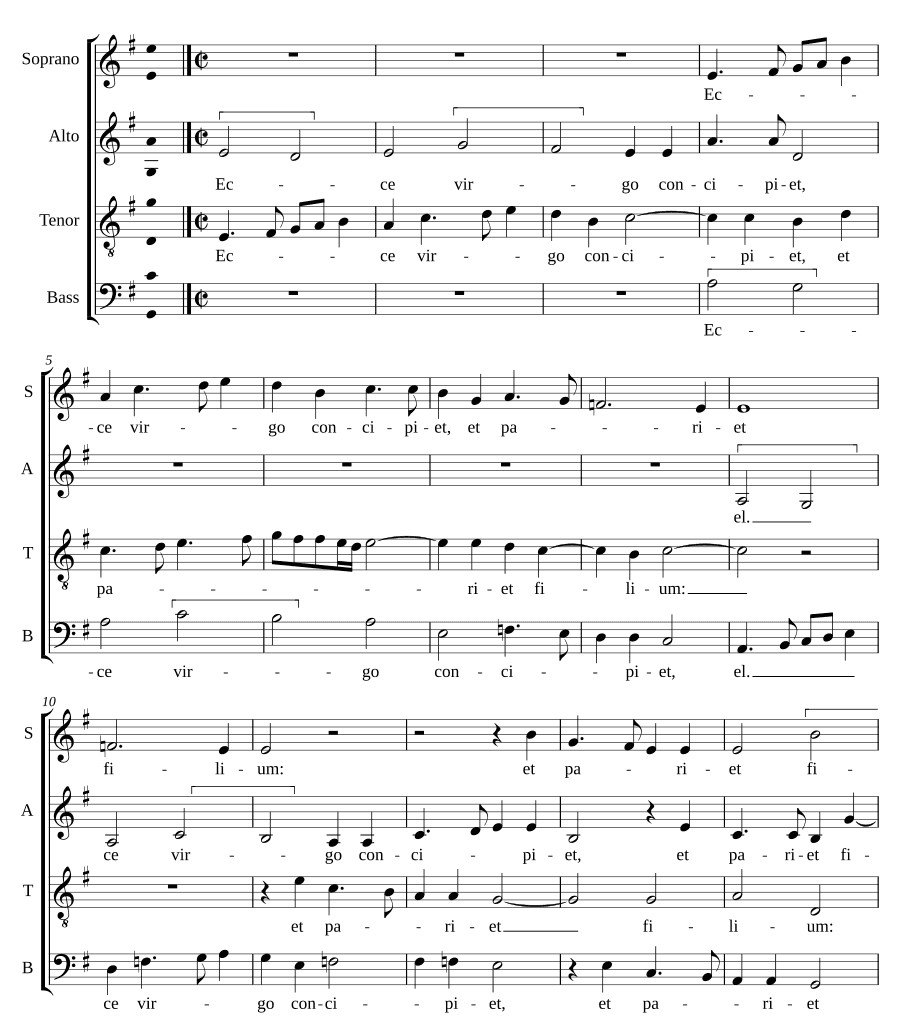 Вот Дева зачнет (Ecce virgo concipiet)