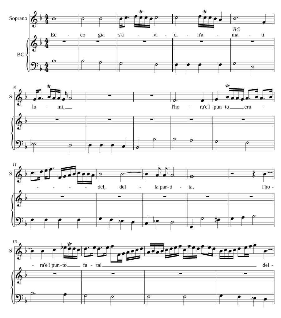 Вот уже приближаются, возлюбленные (Ecco gia s'avicin'amati)
