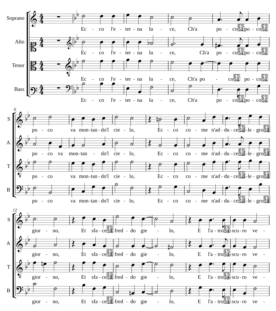 Вот вечный свет (Ecco l'eterna luce)