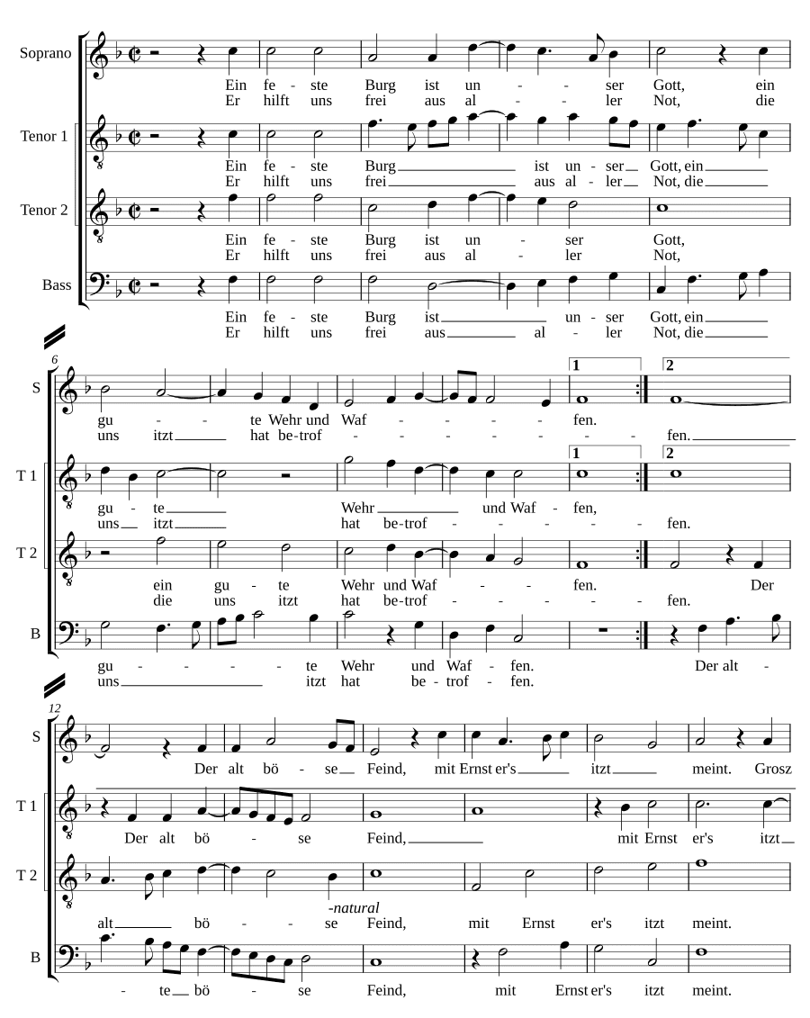 Твердая крепость (Ein feste Burg)