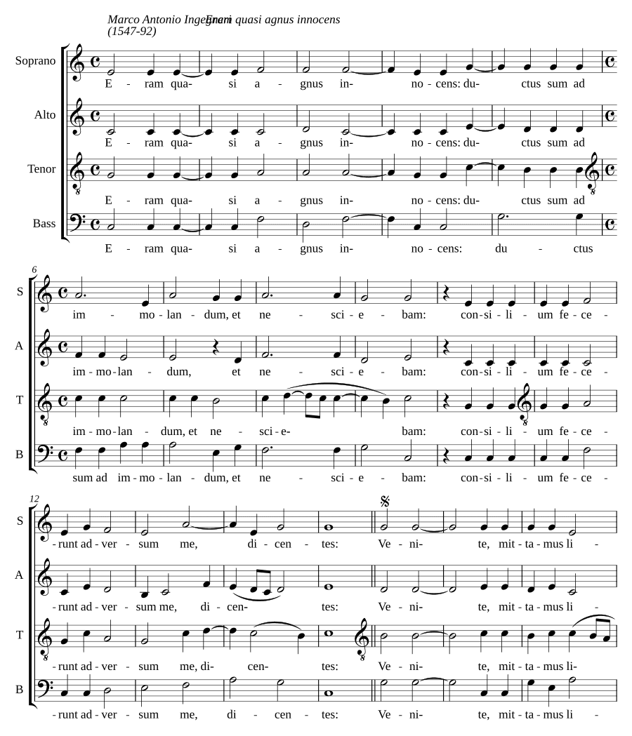 Я был как агнец (Eram quasi agnus)