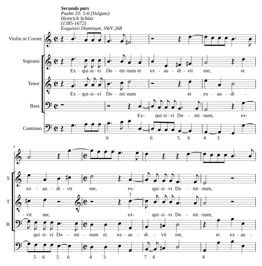 Я взывал к Господу (Exquisivi Dominum, SWV 268)