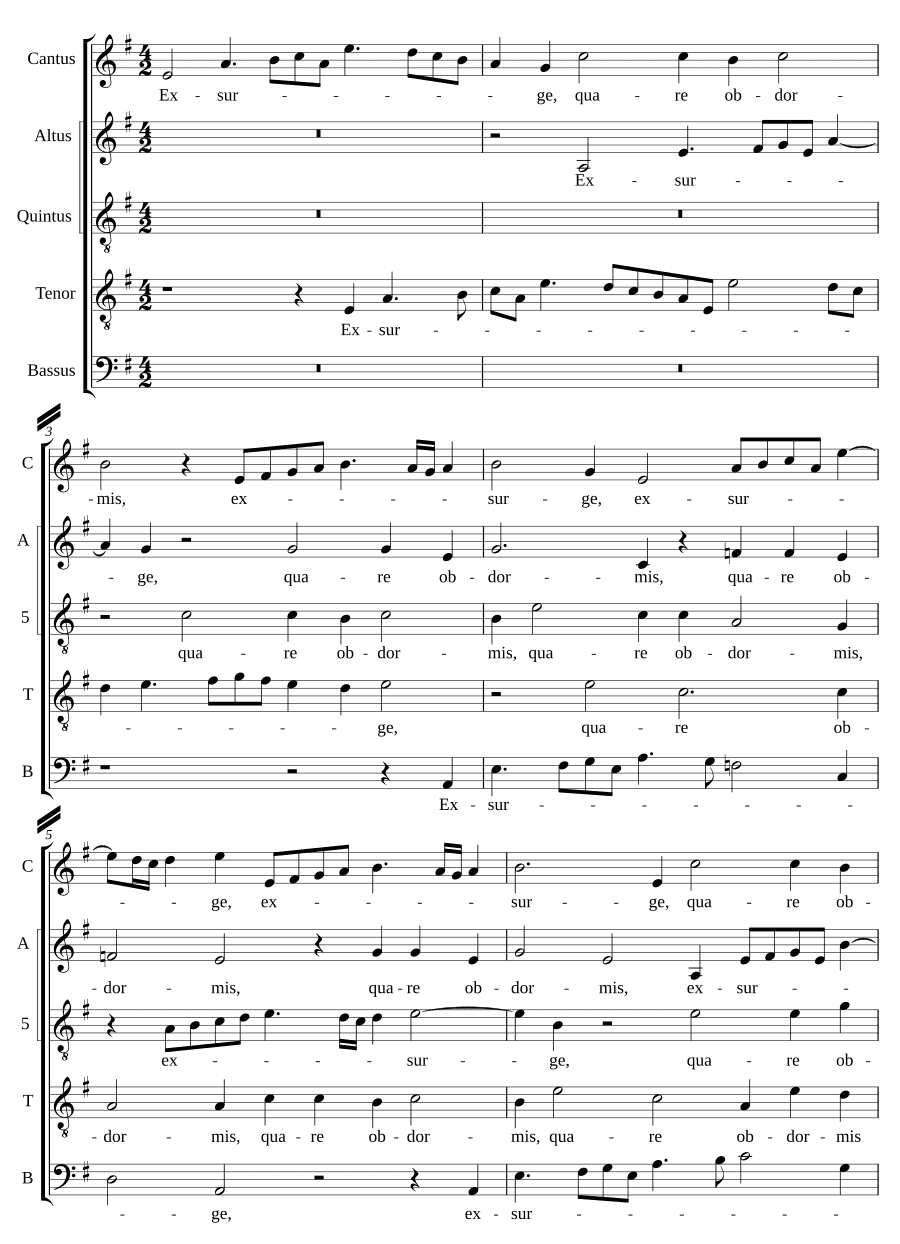 Восстань, зачем спишь, Господи (Exsurge, quare obdormis Domine)