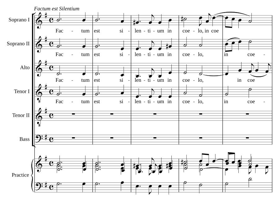 Настала тишина (Factum est silentium)