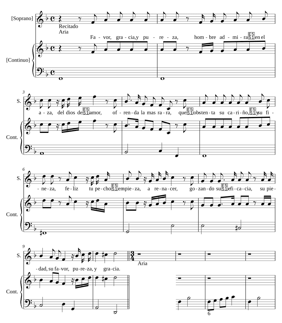 Благодать, милость и чистота (Favor, gracia y pureza)