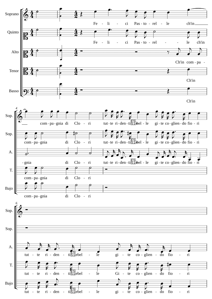 Счастливые пастушки (Felici Pastorelle)