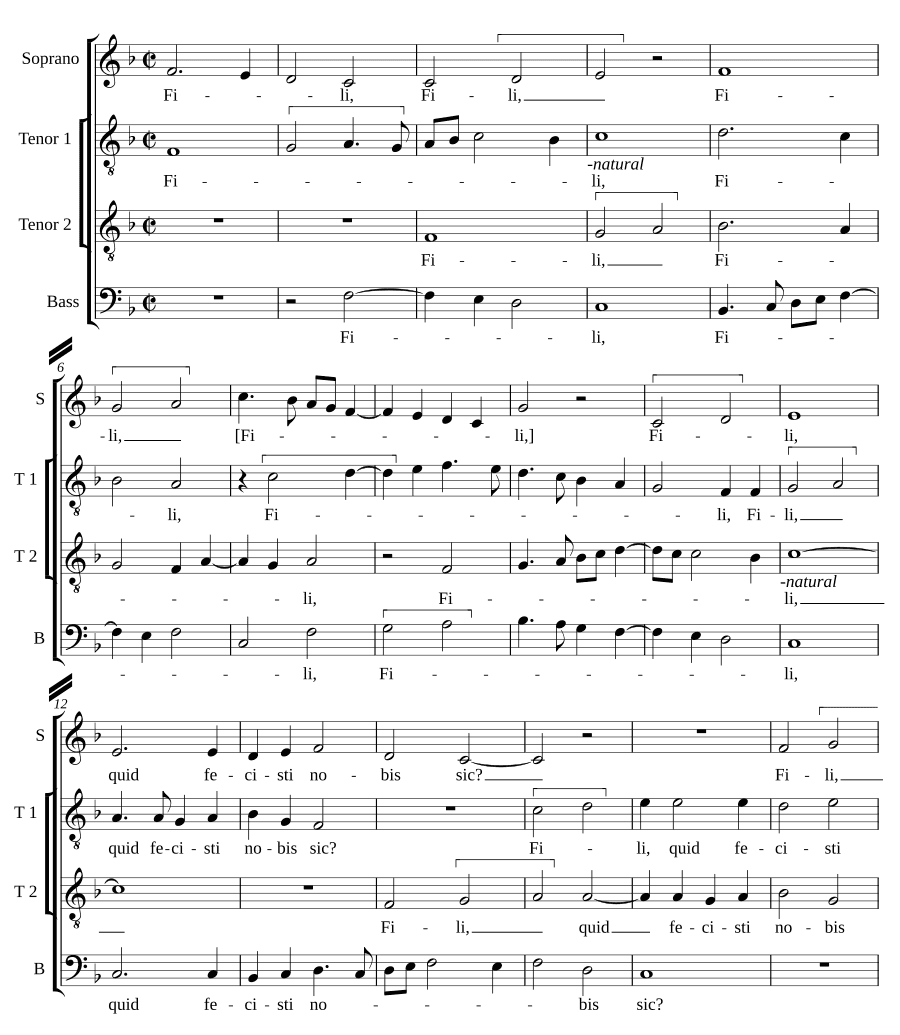 Сын, что ты сделал? (Fili, quid fecisti)