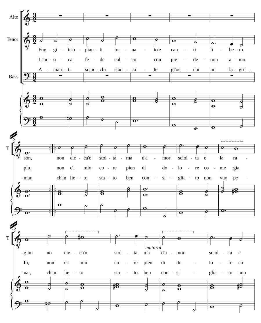 Бегите, о плачьте (Fuggite o pianti)