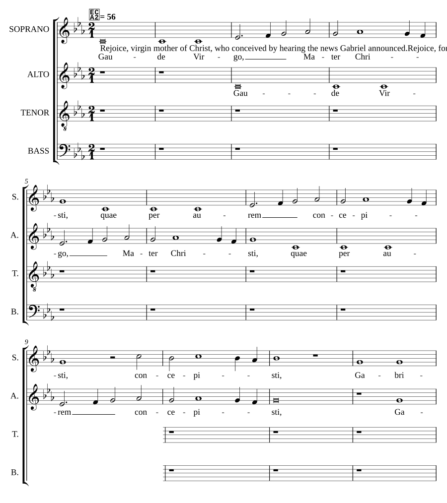 Радуйся, дева, Матерь Христа (Gaude Virgo, Mater Christi)
